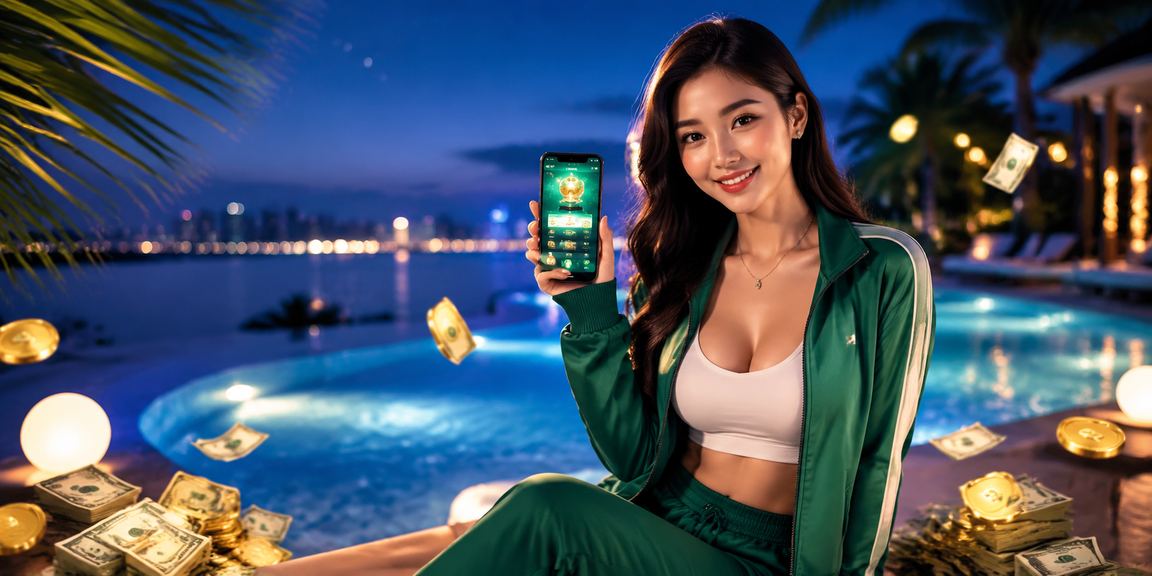 Người dùng tại Nha Trang kiểm tra ưu đãi hoàn tiền trên điện thoại bên bờ biển
